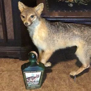 🦌 Vintage Fox Jim Beam Whiskey Bourbon Bottle Collectible 🦌
